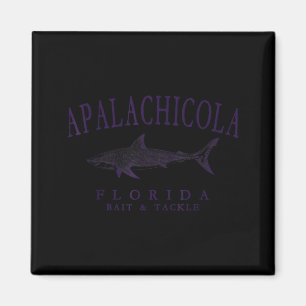 Aimant Apalachicola floride requin vintage art prune