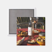 Aimant Apéritif et hors-d'oeuvre préparés : pain, olives, (Recto/Verso)