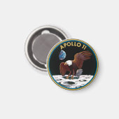 Aimant Apollo 11 : Nous Atteignons La Lune (Recto/Verso)