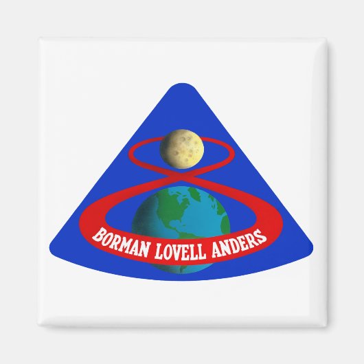 Aimant Apollo 8 : Les Premiers Hommes Sur La Lune ! (Devant)