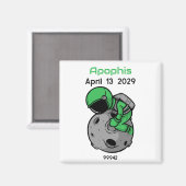 Aimant Apophis 13 avril 2029 Astronaut (Recto/Verso)