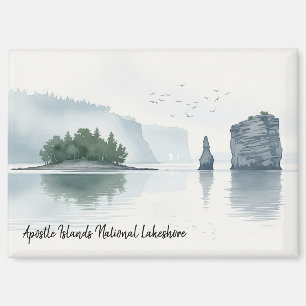 Aimant Apostles Îles Nationales Lakeshore Aquarelle