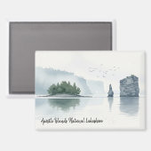 Aimant Apostles Îles Nationales Lakeshore Aquarelle (Recto/Verso)