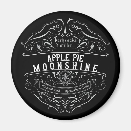 Aimant Appalachia Moonshine Étiquette (Devant)