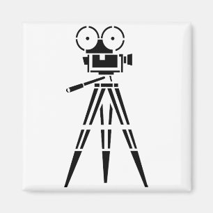 Aimant Appareil-photo vintage de décor de film de film