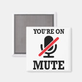 Aimant Appel vidéo, travail à la maison, Tu es muet (Recto/Verso)