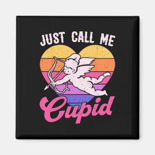 Aimant Appelez-Moi Simplement Cupidon Saint-Valentin Flèc