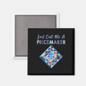 Aimant Appelez-Moi Un Piecemaker Color Farbic Quiling (Recto/Verso)