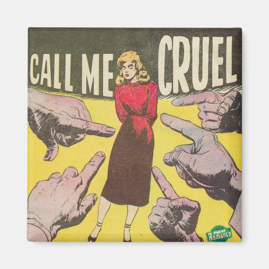 Aimant Appelle-moi Cruel Retro Comic (Devant)