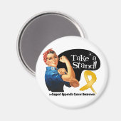 Aimant Appendice Cancer Prendre position (Recto/Verso)