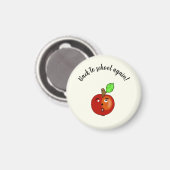 Aimant Apple de retour à l'école (Recto/Verso)