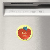 Aimant Apple de texte personnalisable (In Situ (Lave-vaisselle))