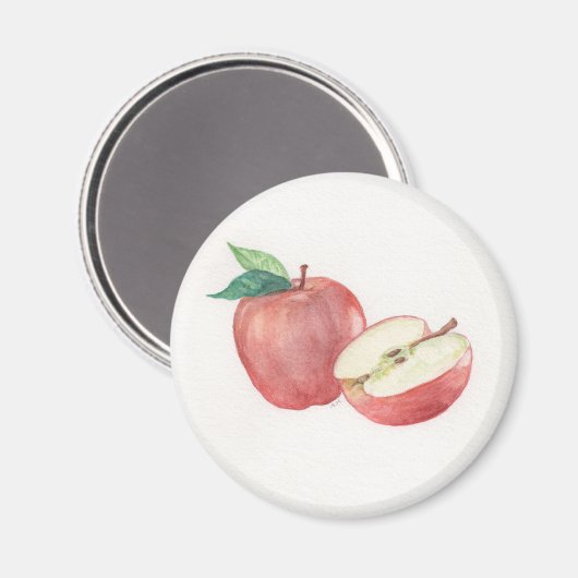 Aimant Apple et demi (Recto/Verso)
