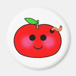 Aimant Apple et ver