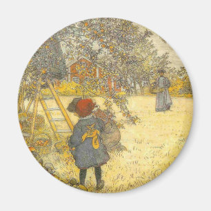 Aimant Apple moissonnent par le cru de Carl Larsson