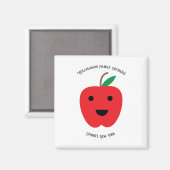 Aimant Apple Orchard Cute Family Personnaliser (Recto/Verso)