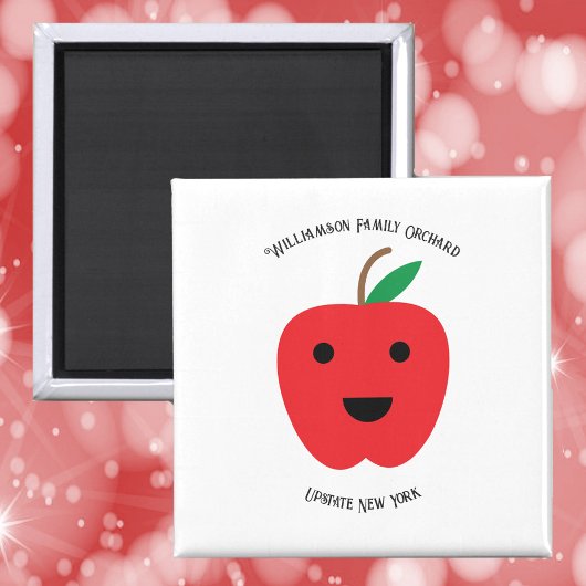 Aimant Apple Orchard Cute Family Personnaliser