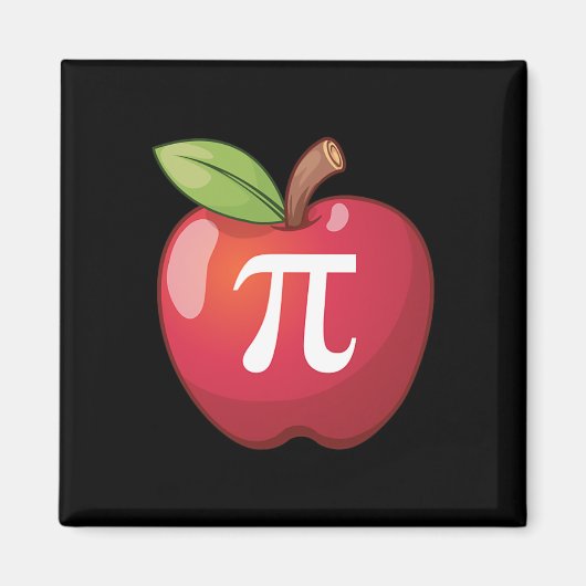 Aimant Apple Pi - Les professeurs de maths des amoureux d (Devant)