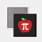 Aimant Apple Pi Pomme Pie Alimentation Amoureux Math Ense (Recto/Verso)