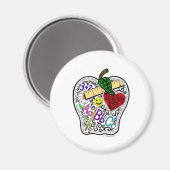 Aimant Apple pour l'enseignant (Recto/Verso)