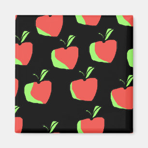 Aimant Apple rouge et vert modèlent