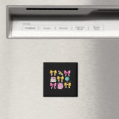 Aimant Application de crayon de rubans à nœud rose Coquet (In Situ (Lave-vaisselle))