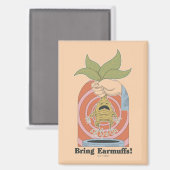 Aimant "Apportez des cache-oreilles !" Graphisme hurleur (Recto/Verso)
