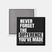 Aimant Appréciation de la retraite Le Merci n'oublie jama (Recto/Verso)