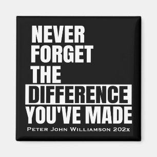 Aimant Appréciation de la retraite Le Merci n'oublie jama