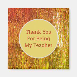 Aimant Appréciation de l'enseignant Merci de paille jaune