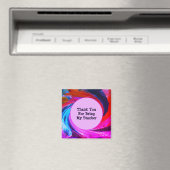 Aimant Appréciation de l'enseignant Tie Dye Merci de clas (In Situ (Lave-vaisselle))