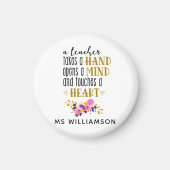 Aimant Appréciation de l'enseignant Typographie personnal (Devant)