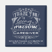 Aimant Appréciation du Merci de l'aidant (Devant)