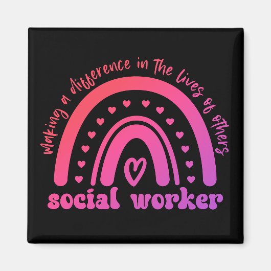 Aimant Appréciation et diplôme des travailleurs sociaux (Devant)