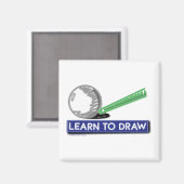 Aimant Apprendre à dessiner (Recto/Verso)