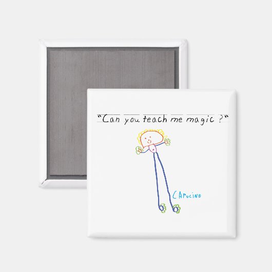 Aimant "Apprenez-moi la magie" (Recto/Verso)