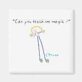 Aimant "Apprenez-moi la magie" (Devant)