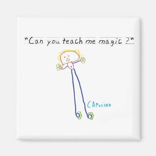 Aimant "Apprenez-moi la magie" (Devant)