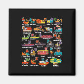 Aimant Apprentissage Transport Lettre animal Abcs Enseign (Devant)