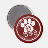 Aimant approuvé par le chien (Recto/Verso)
