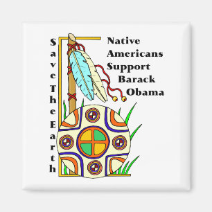 AIMANT APPUI BARACK OBAMA DE NATIFS AMÉRICAINS