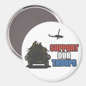 Aimant Appuyer nos troupes (Recto/Verso)