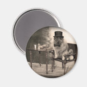 Aimant Après-midi de Keeshond Gentleman (Recto/Verso)