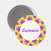 Aimant Après-midi du Modèle des Triffids - Jaune (Recto/Verso)