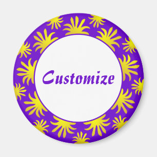 Aimant Après-midi du Modèle Triffids - Purple & Gold