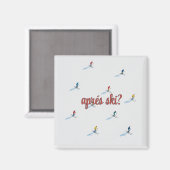 Aimant après-ski carré  (Recto/Verso)