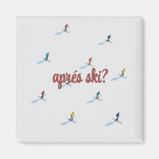 Aimant après-ski carré  (Devant)