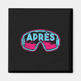 Aimant Après, Ski Rétro Snowboard Vintage 80s 90s Ski