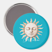 Aimant Aqua Blue dream soleil sicilien (Recto/Verso)