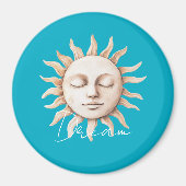 Aimant Aqua Blue dream soleil sicilien (Devant)